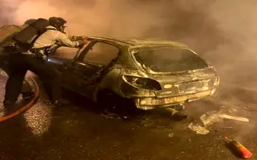 تونل آزادراه تهران_پردیس پس از آتش‌سوزی + فیلم