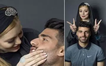 تصاویر لو رفته مهدی طارمی و سحر قریشی در آمریکا! / ماجرا چیست ؟