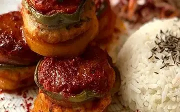 خوراک مرغ چرخ‌کرده با سبزیجات / یکبار امتحان کن ضرر نداره