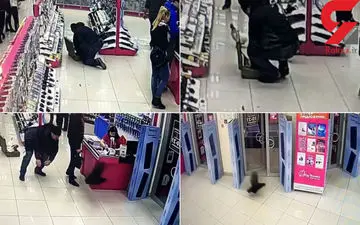 خروس ها فروشگاه لوازم کامپیوتر را به هم ریختند+ فیلم