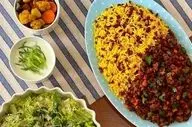 طرز تهیه پلو مخلوط با بادمجان | حتما دوستش دارین!