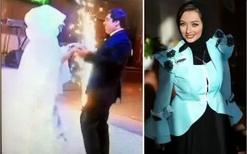 لایو عاشقانه نفیسه روشن با همسر دومش در ماشین + ویدئو