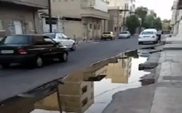 چهره زننده فاضلاب در یکی از خیابان‌های اهواز 