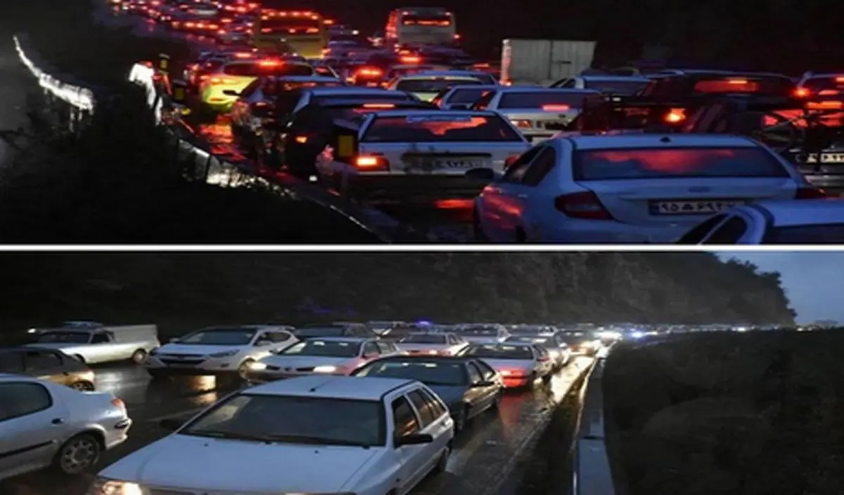 ترافیک سنگین در جاده های شمال