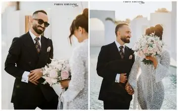 ستاره استقلالی در لباس دامادی/ تقلید خواننده معروف در شب عروسی + ویدئو و عکس