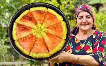 باقلوای پسته‌ ای روستایی: طرز تهیه سنتی و خوشمزه