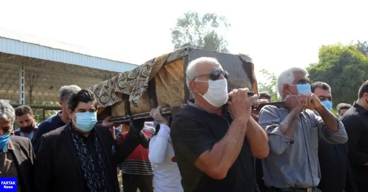 دفن پدر سالار عقیلی در کردکوی