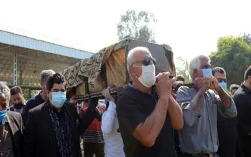 دفن پدر سالار عقیلی در کردکوی