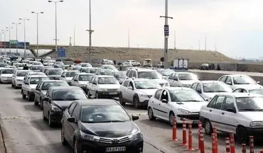 ترافیک از شرق استان تهران به شمال کشور سنگین است