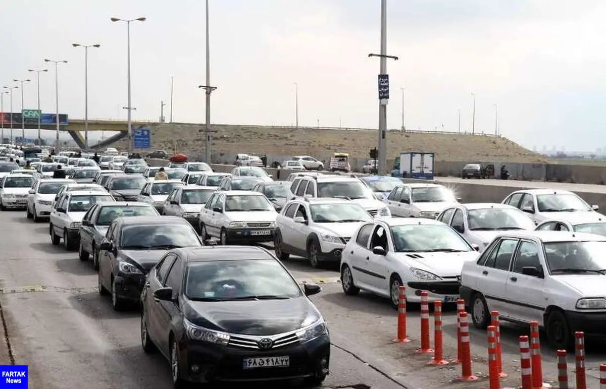 ترافیک از شرق استان تهران به شمال کشور سنگین است