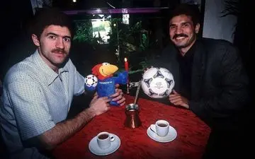 کریم باقری و علی دایی در منتخب جهان+عکس