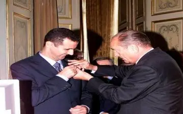 پاریس نشان شوالیه را از اسد پس می‌گیرد