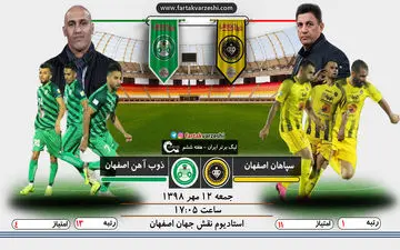 اختصاصی/ سپاهان-ذوب آهن؛ داربی اصفهانی‌ها /نبرد دو استقلالی در نقش جهان
