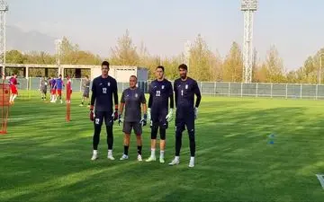 حضور خداداد عزیزی در تمرین تیم ملی