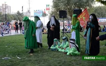 گزارش تصویری تعزیه خوانی و تشریع واقعه کربلا