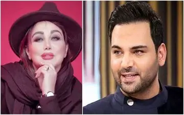 عشوه گری های شرم آور و ابراز علاقه بهنوش بختیاری به احسان علیخانی / بهنوش بختیاری رسماً رد داده + ویدئو لورفته