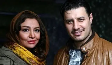 جواد عزتی و همسرش در اکران فیلم آینه بغل / عکس