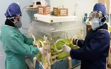 نخستین نوزاد از مادر مبتلا به کرونا در اسفراین متولد شد