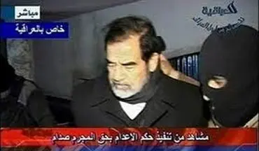 پخش تصاویر زیرخاکی از لحظاتی بعد از اعدام صدام برای اولین بار