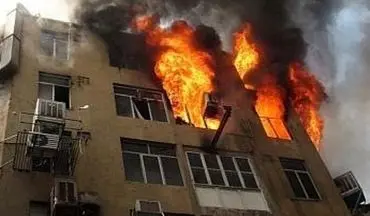 آتش سوزی در مجتمع مسکونی شهر ایلام/ علت حریق در دست بررسی است