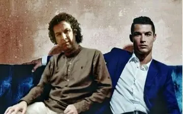 صمیمیت فتوشاپی کریس رونالدو به همراه آرش میراحمدی (عکس)