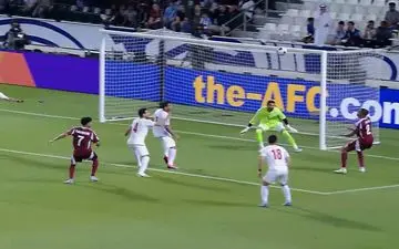 گل اول قطر به ایران + ویدئو