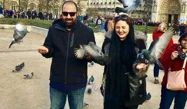 جدیدترین عکس نرگس محمدی و همسرش در خارج از کشور