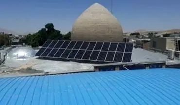 نصب استراکچر و پنل های انرژی خورشیدی در سایت امامزاده احمد(ع) سنقر/بهره گیری از تولیدات ملی در نصب استراکچر و پنل های خورشیدی