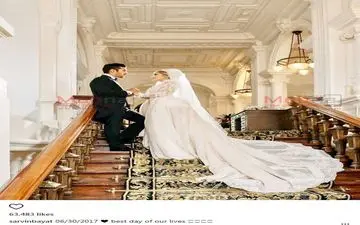 تصاویری از مراسم عروسی رضا قوچان نژاد با خواهر ساره بیات در آمستردام (عکس)
