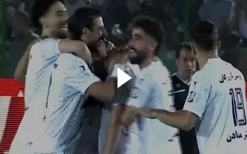 گل اول ذوب آهن به استقلال + ویدئو