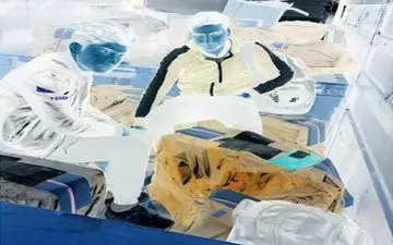 دستگیری 2 جوان که قصد داشتند قاچاقی وارد ایران شوند + عکس ایکس ری 2 پسر داخل کانتینر