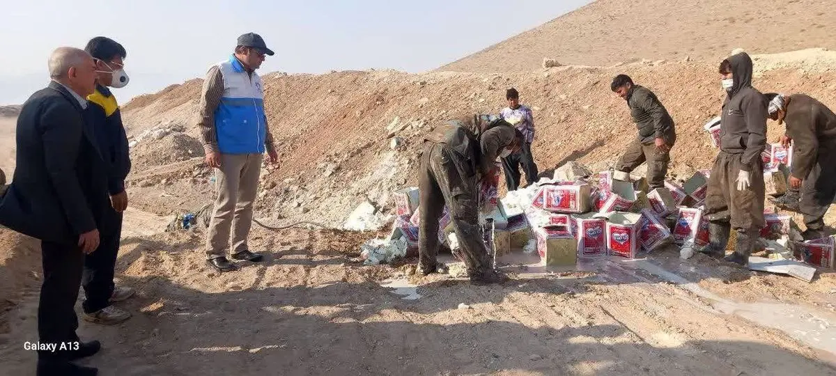 کشف و امحای بیش از یک تن پنیر فاسد در کرمانشاه