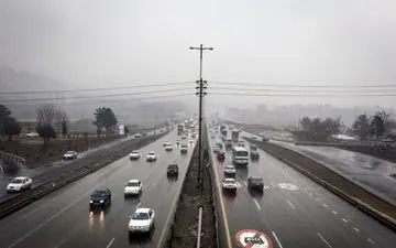 بارش باران در برخی محورهای کشور