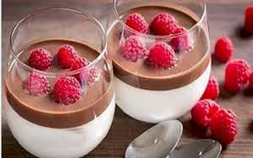 دسر شیک | طرز تهیه موس وانیلی با ژله کاکائویی