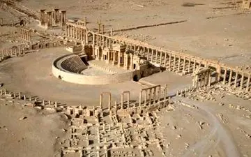 تصویری از سردار قاسم سلیمانی در پالمیرا 