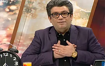 رضا رشیدپور را کاملا کچل مقابل دوربین برنامه زنده ببینید! + فیلم