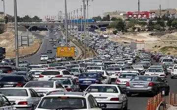 ترافیک سنگین در مسیر تفرجگاه‌های مشهد
