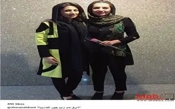 تیپ متفاوت گل ناز عباسی به همراه دوستش (عکس)