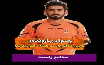 اختصاصی/ رسول بهاروندی؛ بهترین دفاع راست هفته دهم لیگ یک/فیلم