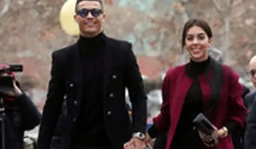 کریس رونالدو و همسرش دست در دست هم به سمت دادگاه مادرید