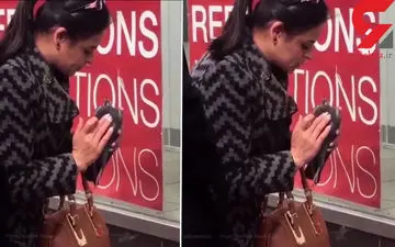 فیلم تنفس مصنوعی دادن زن جوان به یک حیوان در خیابان + فیلم