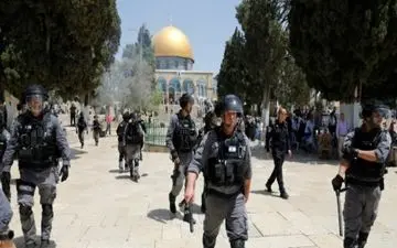 زخمی شدن ۴۵ فلسطینی در محوطه مسجدالاقصی