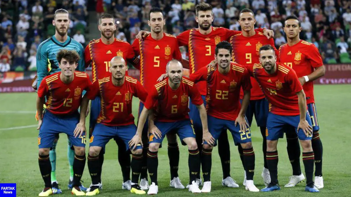  شماره پیراهن اسپانیایی ها در جام جهانی مشخص شد