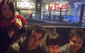 خوشگذرانی شهاب حسینی به همراه همسر و فرزندانش + عکس