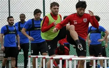 تمرینات شاگردان لادروپ پیش از دیدار با پرسپولیس