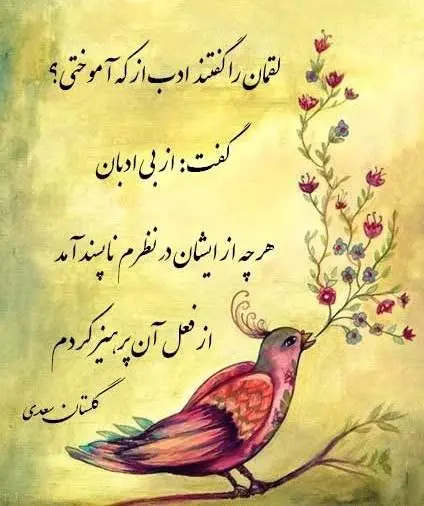گلچینی از بهترین حکایت های گلستان سعدی (حکایت زیبا)