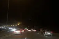 تصادف در جاده تهران-قم ترافیک سنگین ایجاد کرد