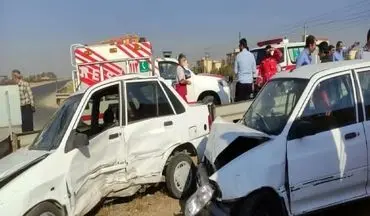 8 مصدوم سانحه رانندگی در قزوین 