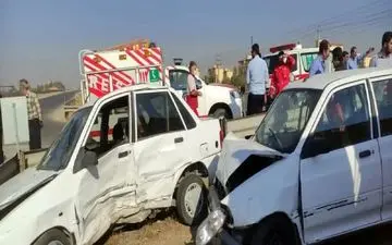 8 مصدوم سانحه رانندگی در قزوین 
