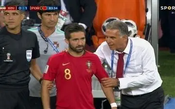  واکنش بازیکن پرتغال به حرفهای درگوشی کی روش